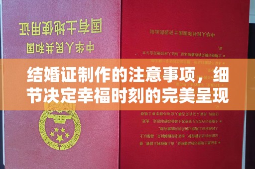 阿克塞结婚证制作的注意事项，细节决定幸福时刻的完美呈现